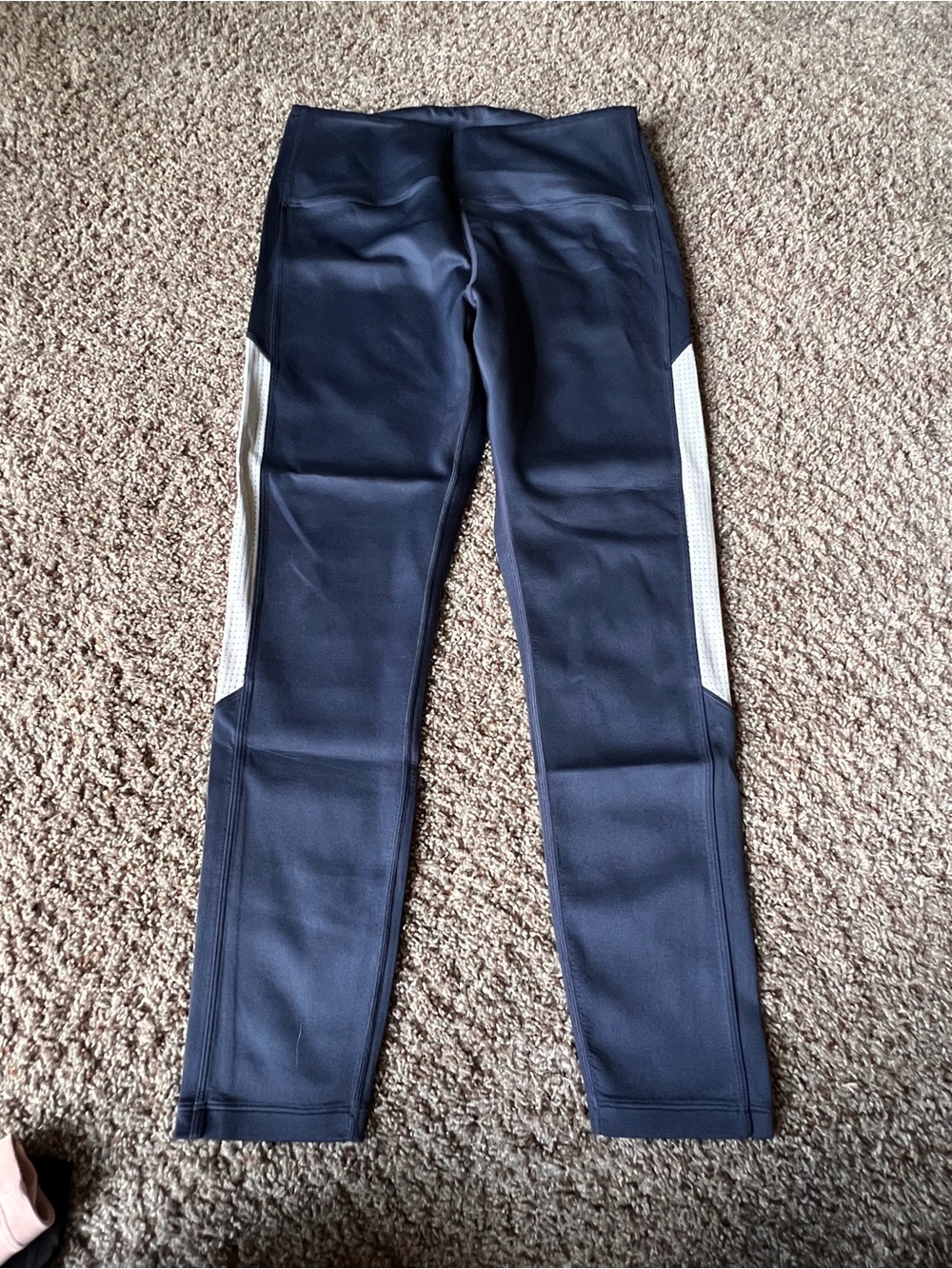 Zyia Dark Blue Leggings with White Side Panels